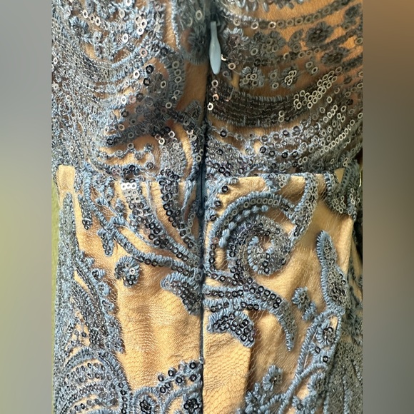 Free People night shimmer double lined mini dress - Picture 6 of 10